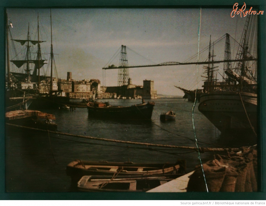 Марсель - Корабли в Старом порту, 1907-1943