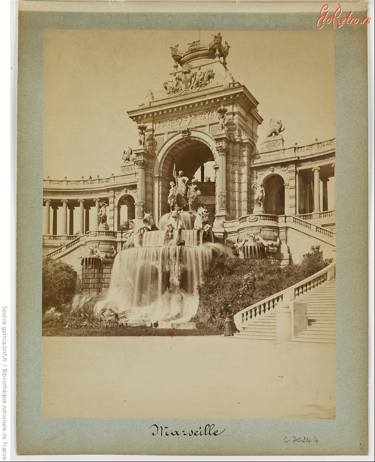 Марсель - Марсель. Каскадный  фонтан Эрос,  1886