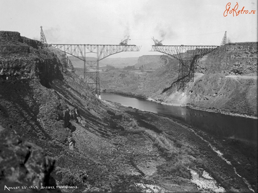 Штат Айдахо - Строительство моста через р.Снейк