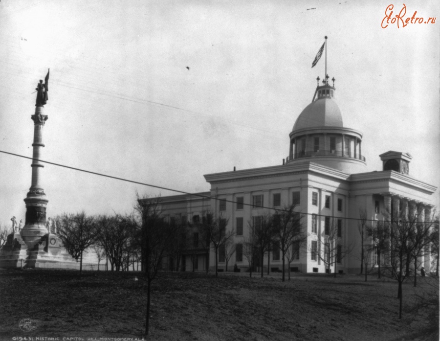 Монтгомери - Alabama Capitol Building in 1906 США , Алабама