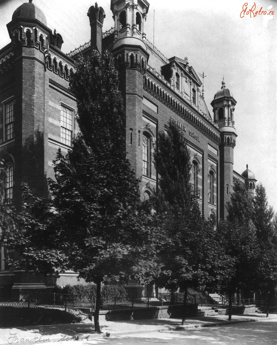 Вашингтон - Franklin School in 1900 США , Вашингтон (округ Колумбия)