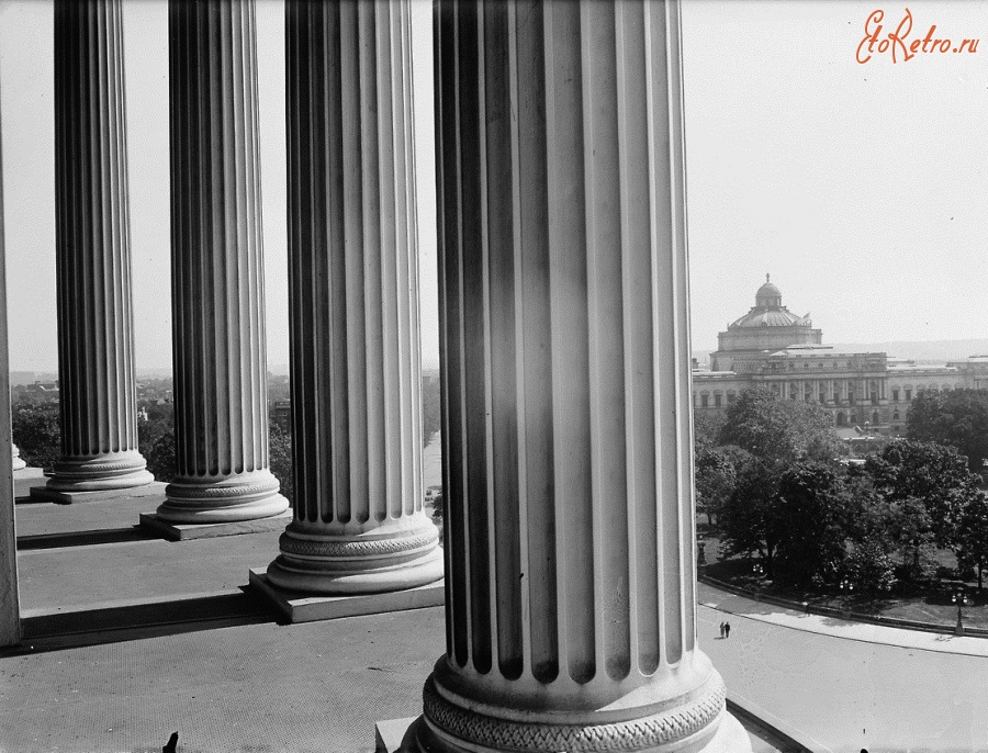 Вашингтон - Cong. Library from Capitol, [Washington, D.C. США , Вашингтон (округ Колумбия)