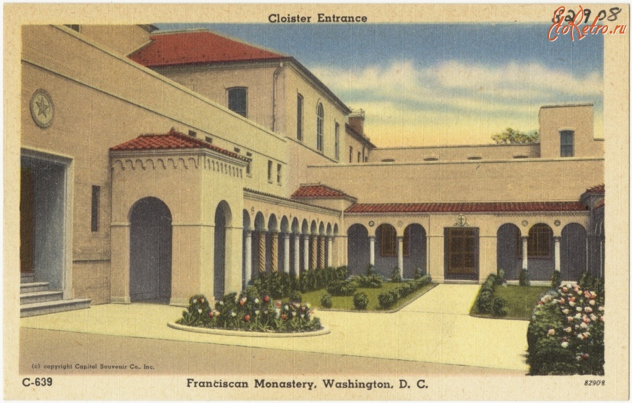 Вашингтон - Вход в Францисканский монастырь в Вашингтоне