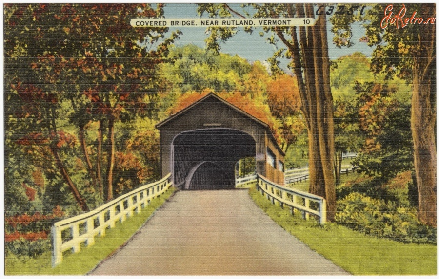 Штат Вермонт - Крытый мост в Ратленде, Вермонт