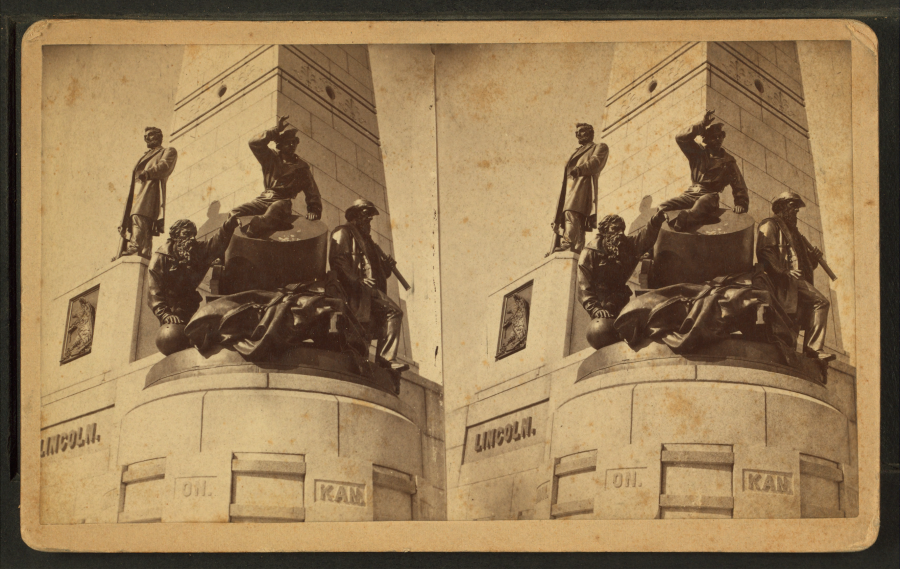 Спрингфилд - National Lincoln Monument, Springfield, Illinois. Naval group of statuary. США , Иллинойс