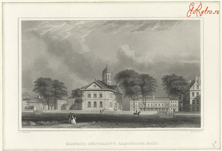 Штат Массачусетс - Кембридж. Гарвардский университет, 1777-1890