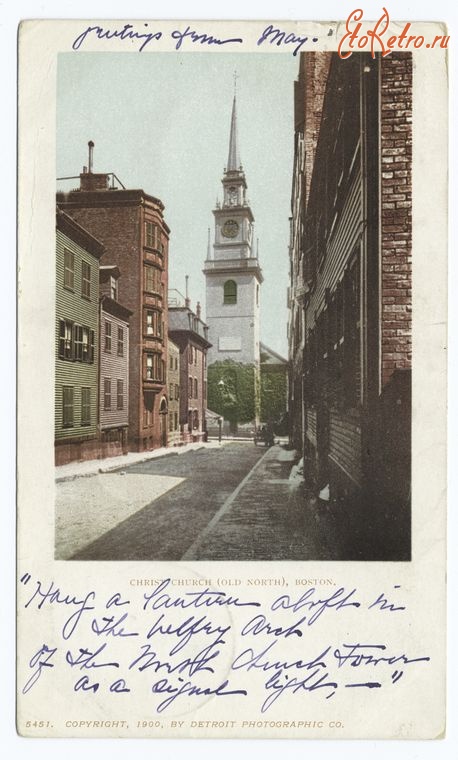 Бостон - Бостон. Церковь Христа, 1900