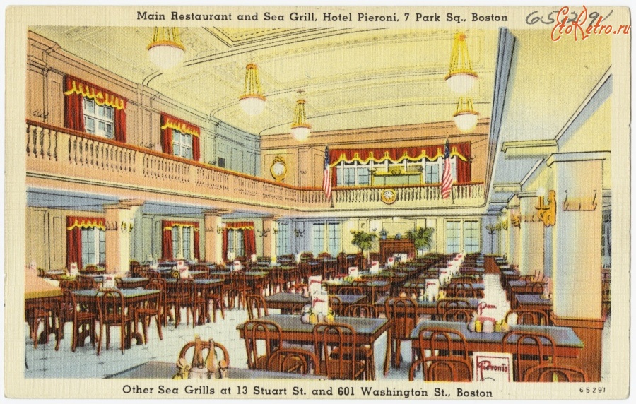 Бостон - Бостон. Отель Пьерони, 1930-1945