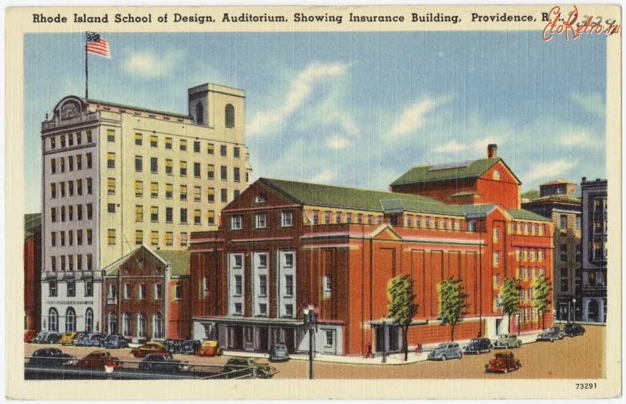 Провиденс - Школа Дизайна Род-Айленд и здание Страховой компании