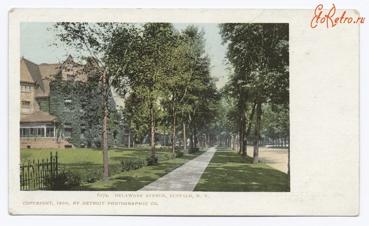 Буффало - Буффало. Делавер Авеню, 1900