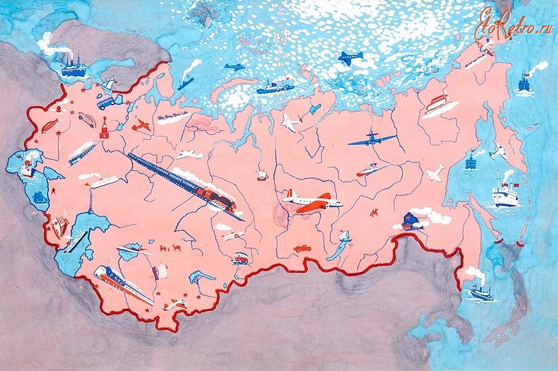 Карты стран, городов - Карта СССР