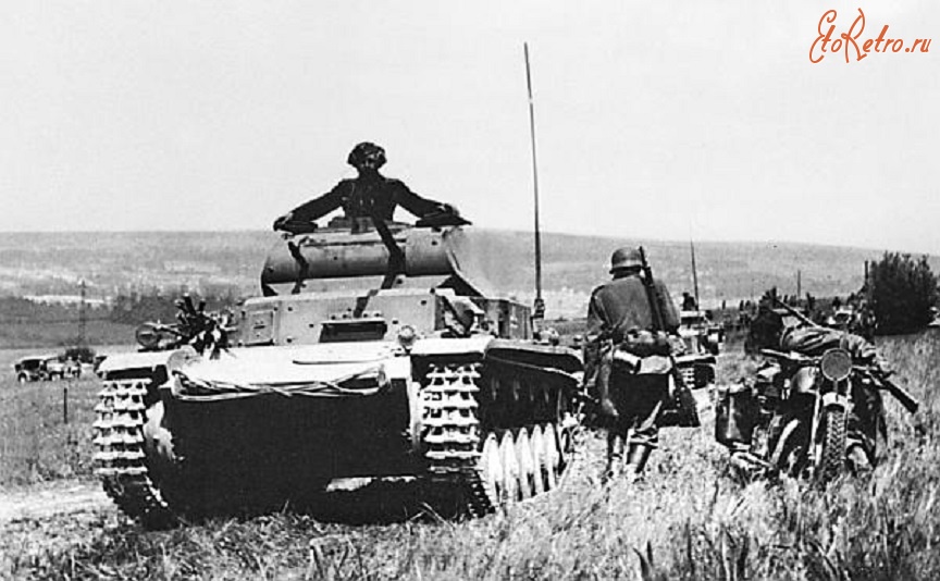 Военная техника - Немецкие танки Pz.II Ausf.C во Франции. Май 1940 года