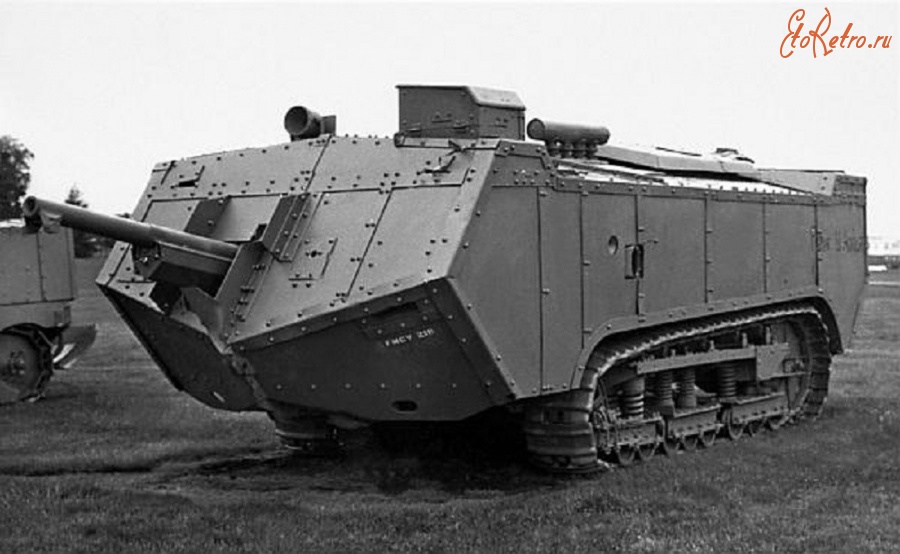 Военная техника - Французский танк «Сен-Шамон», 1916 год