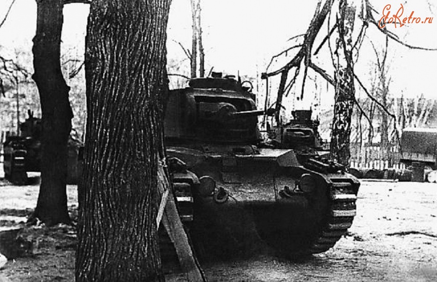Военная техника - «Матильды» из 196-й танковой бригады. Калининский фронт, 1942 год