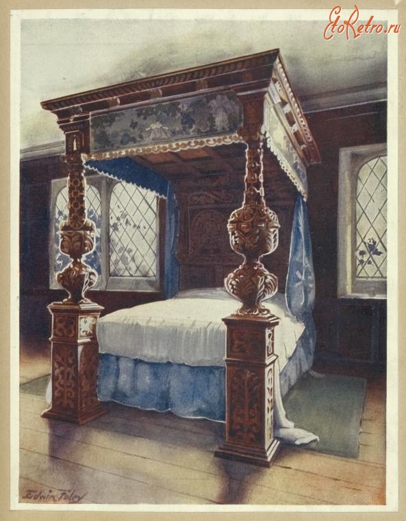 Предметы быта - История мебели. Кровати, Англия
