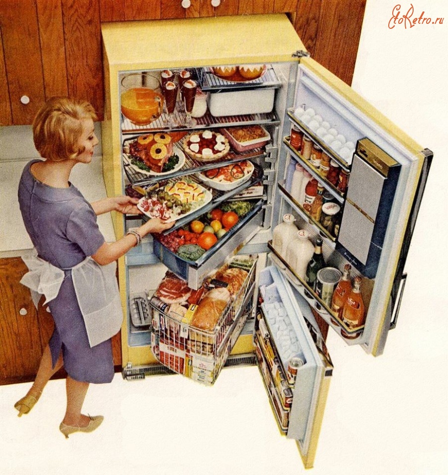 Предметы быта - Холодильник компании GE,США