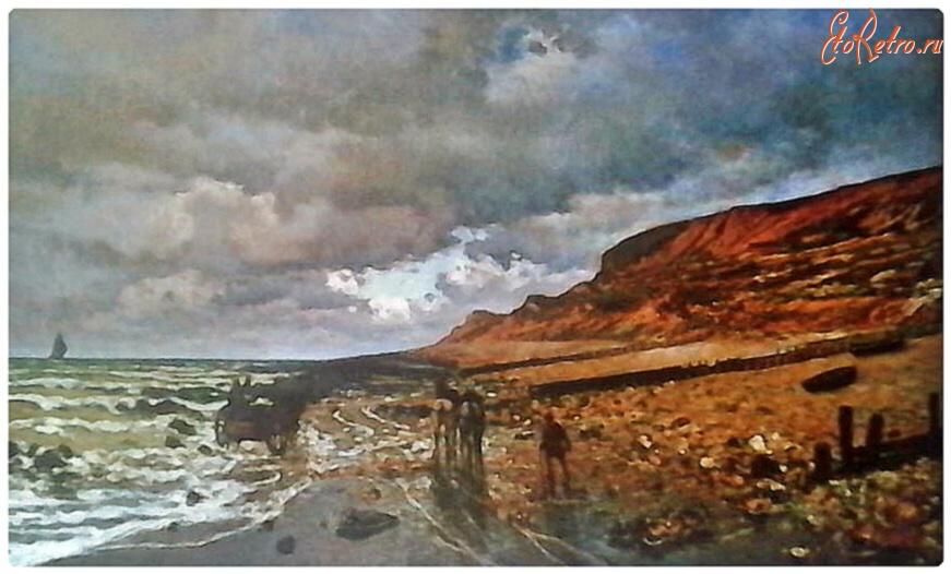 Картины - Клод Моне. Мыс Эв близ Эббе. 1865