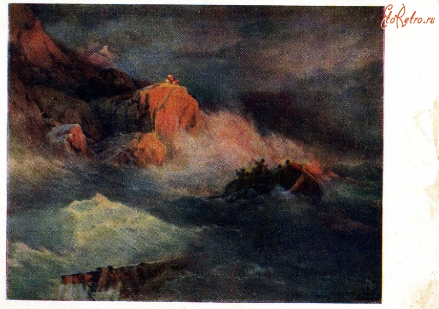 Картины - І.Айвазовський. Загибель корабля. 1873.