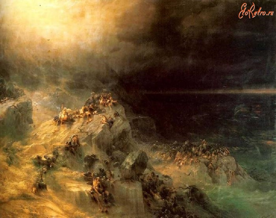 Картины - Иван Айвазовский Всемирный потоп  [1864]