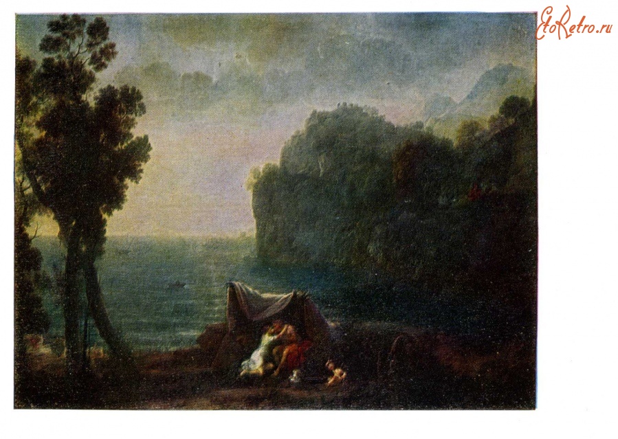 Картины - Клод Лоррен. Морской пейзаж с Ацисом и Галатеей.