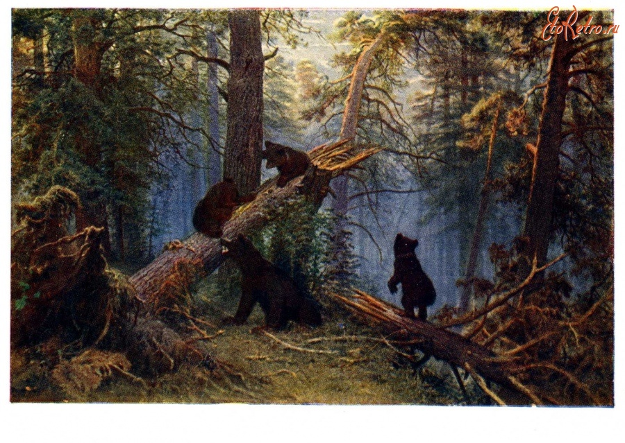Картины - И. И. Шишкин (1832 - 1898). Утро в сосновом лесу. 1889 г.