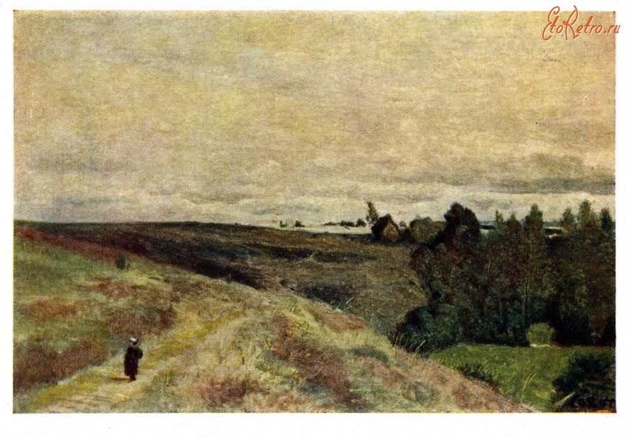 Картины - Камиль Коро ( 1796 - 1875 ). Холмы с вереском у Вимутье.