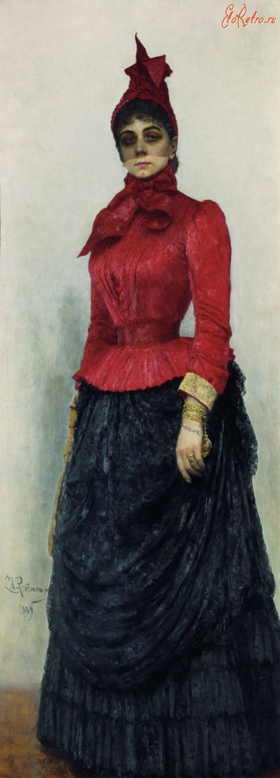 Картины - И.Е. Репин Портрет баронессы В. И. Икскуль фон Гильденбандт (1889), Государственная Третьяковская галерея.