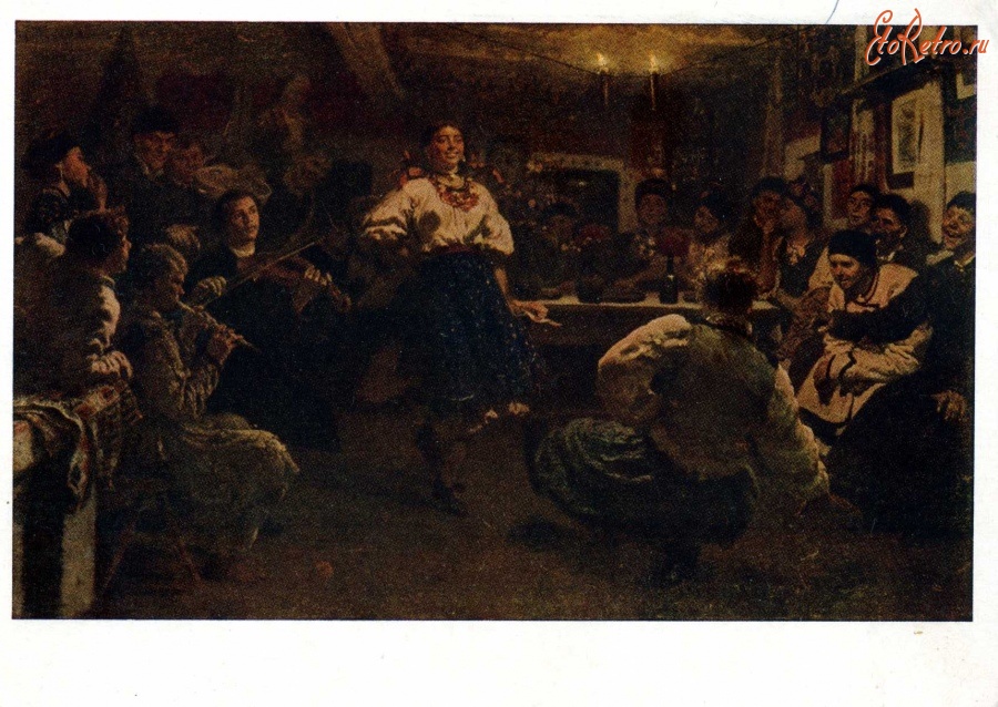 Картины - И. Репин (1844 - 1930). Вечорниці. 1881.