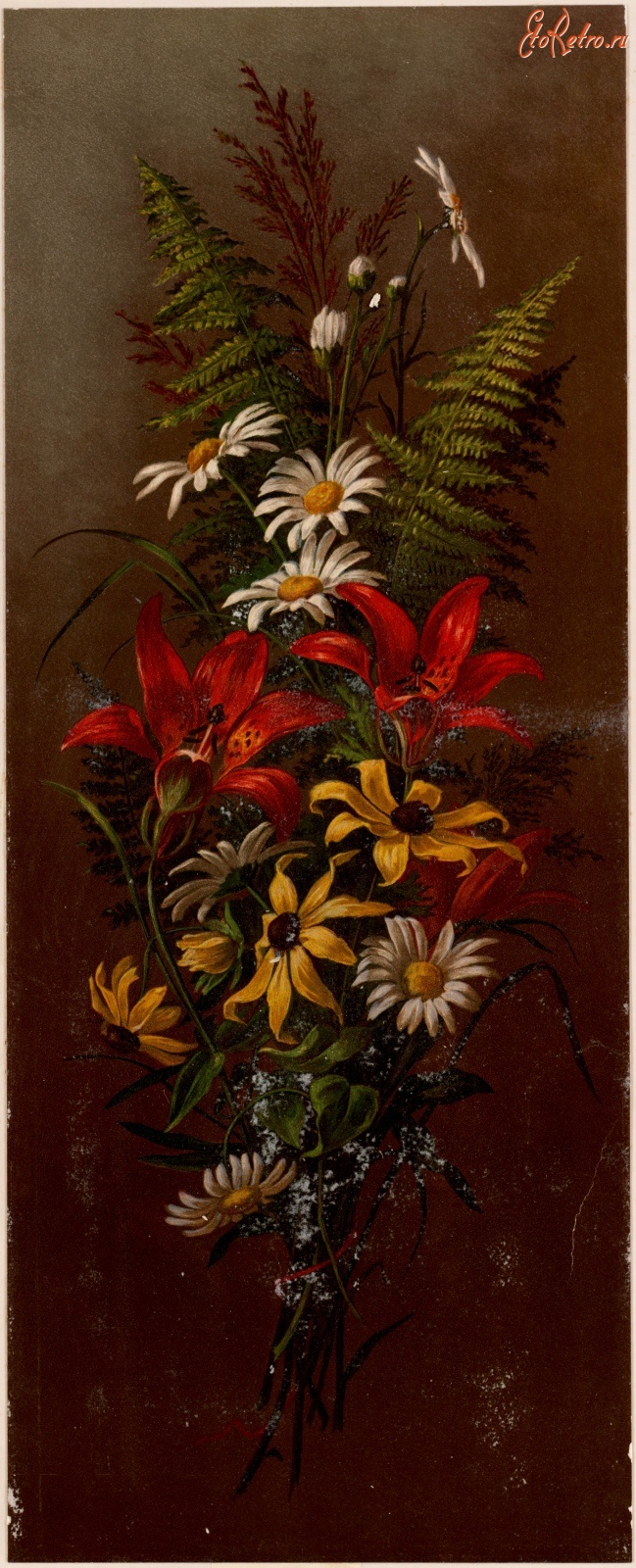 Картины - Филадельфийские лилии и ромашки