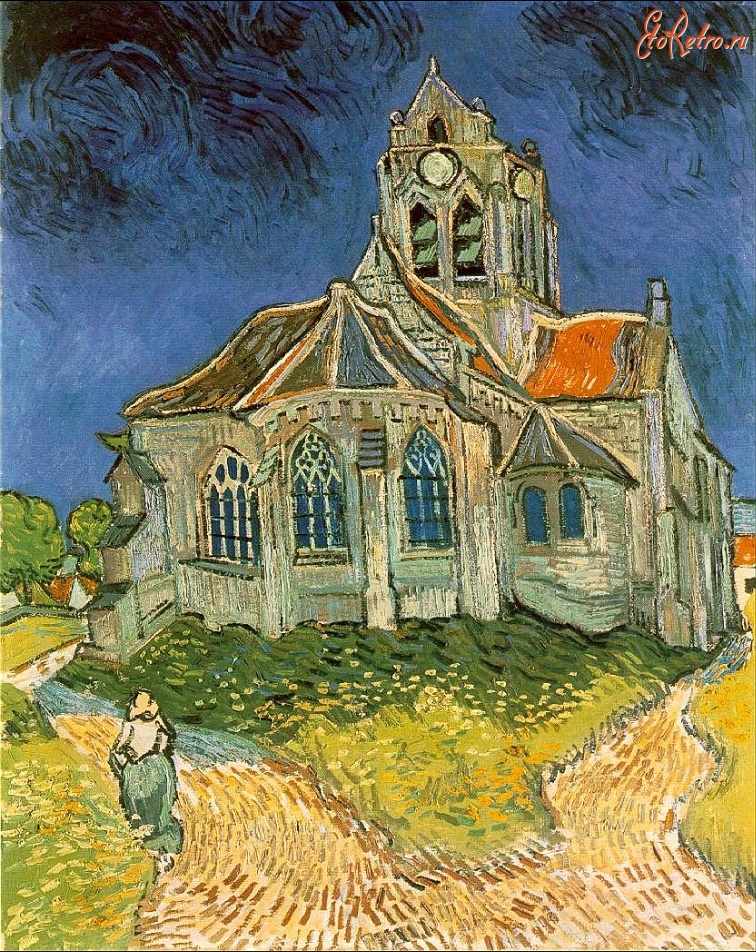 Картины - Церковь в Овер-Сюр-Уаз. 1890