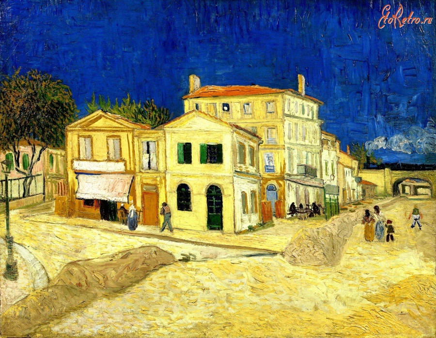 Картины - Арль. Жёлтый дом на площади Ламартина. 1888