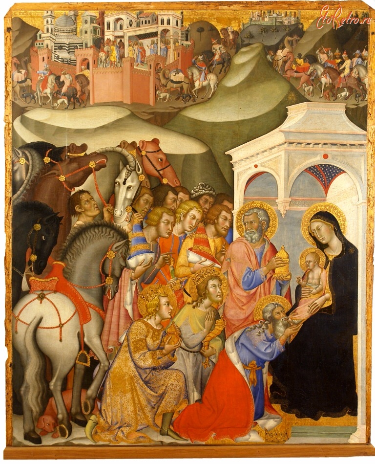 Картины - Бартоло ди Фреди. Поклонение волхвов. 1380