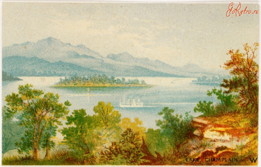 Картины - Озеро Шамплейн в Адирондаке