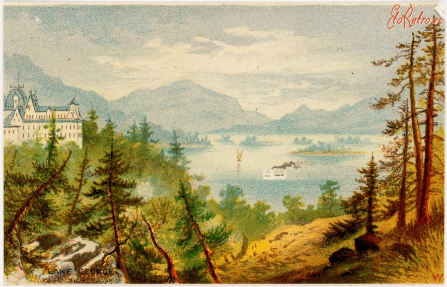 Картины - Озеро Джордж в Саратоге