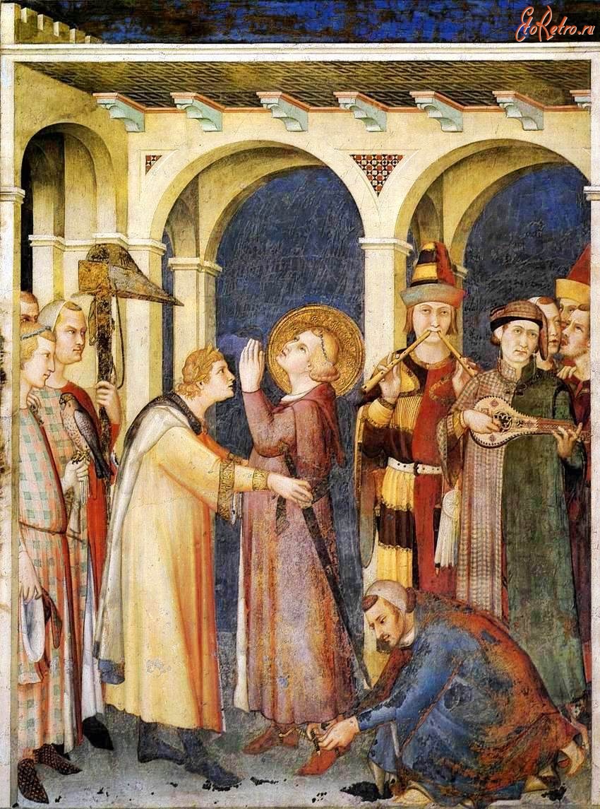 Картины - Посвящение в рыцари св. Мартина. 1315-1320