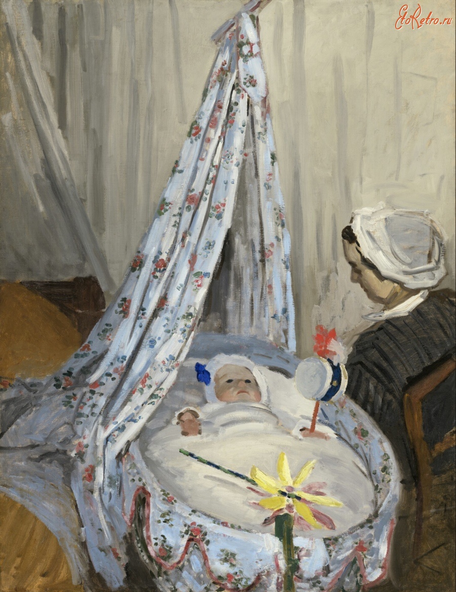 Картины - Жан Моне в колыбели. 1867