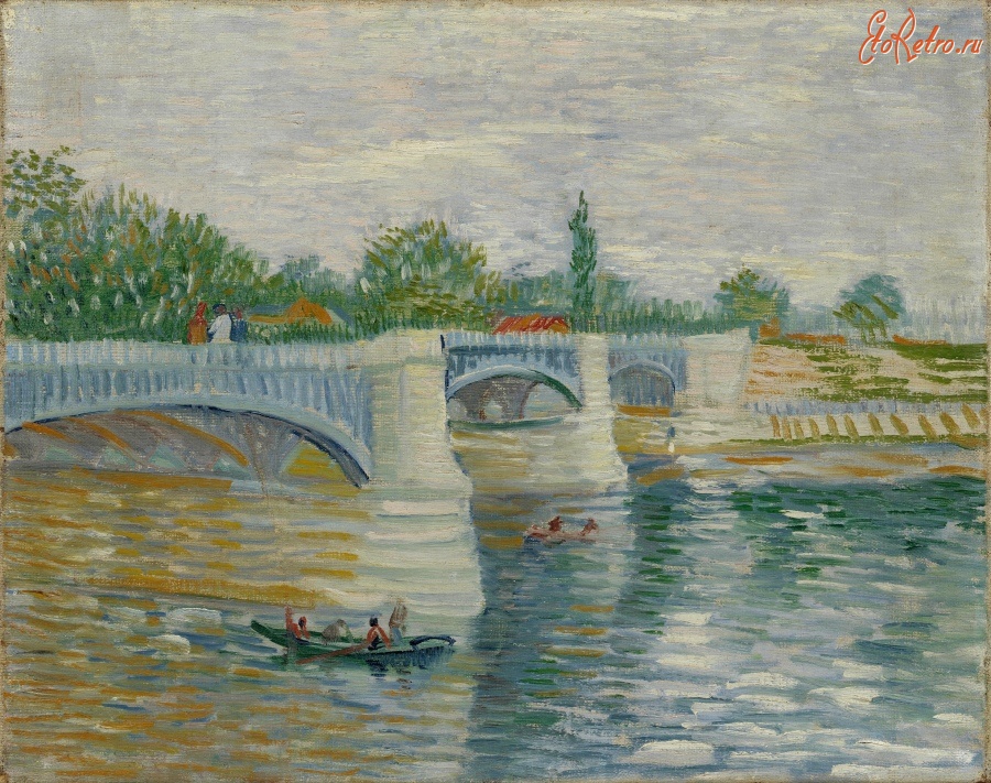 Картины - Винсент Ван Гог. Мост в Курбевуа