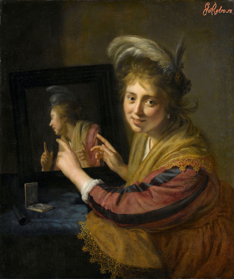 Картины - Девушка в зеркале