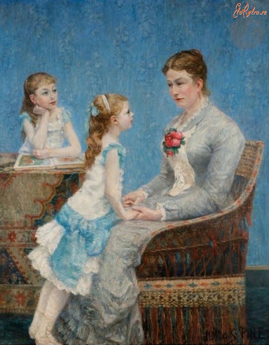 Картины - Мадам Поль Буше с дочерьми