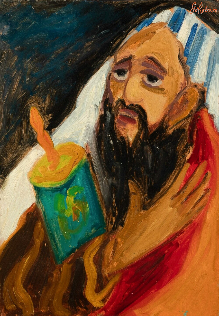 Картины - Эммануэль Мане-Кац, Молитва со свитком Торы
