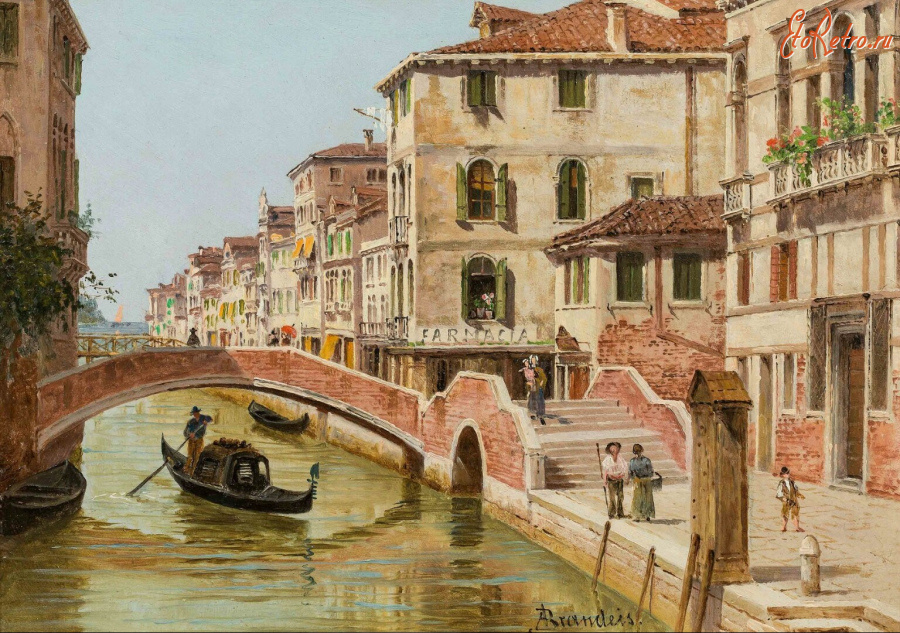 Картины - Антониетта Брандес, Канал в Венеции