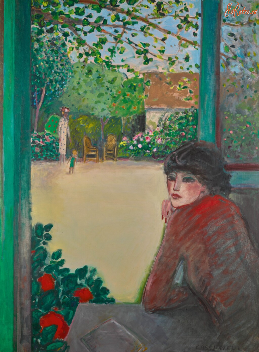 Картины - Жан-Пьер Кассиньоль, Девушка у окна