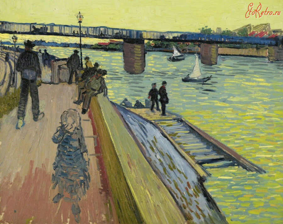 Картины - Винсент Ван Гог, Мост в Тринкетайле