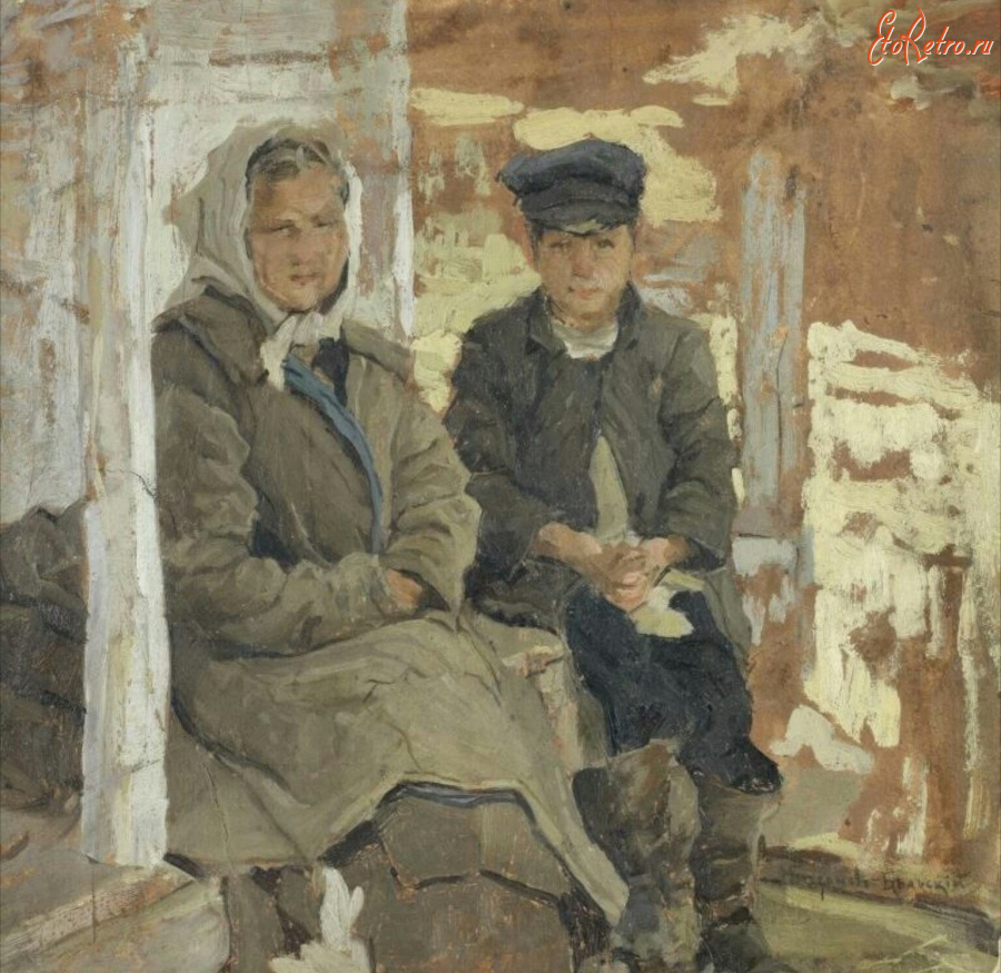 Картины - Николай Богданов-Бельский. Семейный портрет. Ожидание
