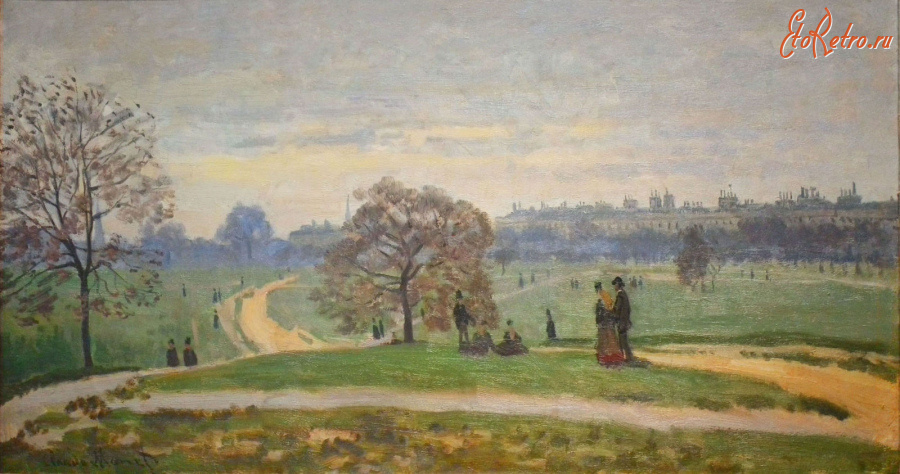 Картины - Клод Моне. Гайд-Парк, 1871