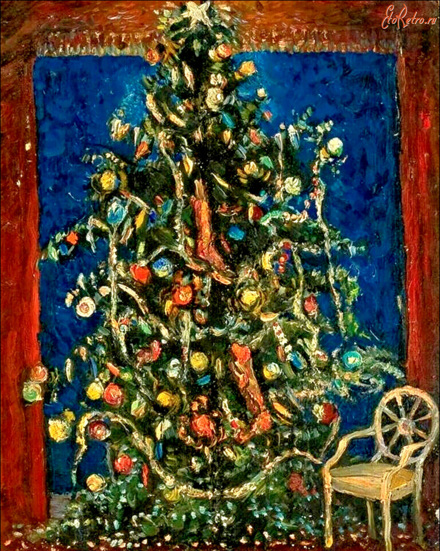 Картины - Хейли Левер. Рождественская ёлка