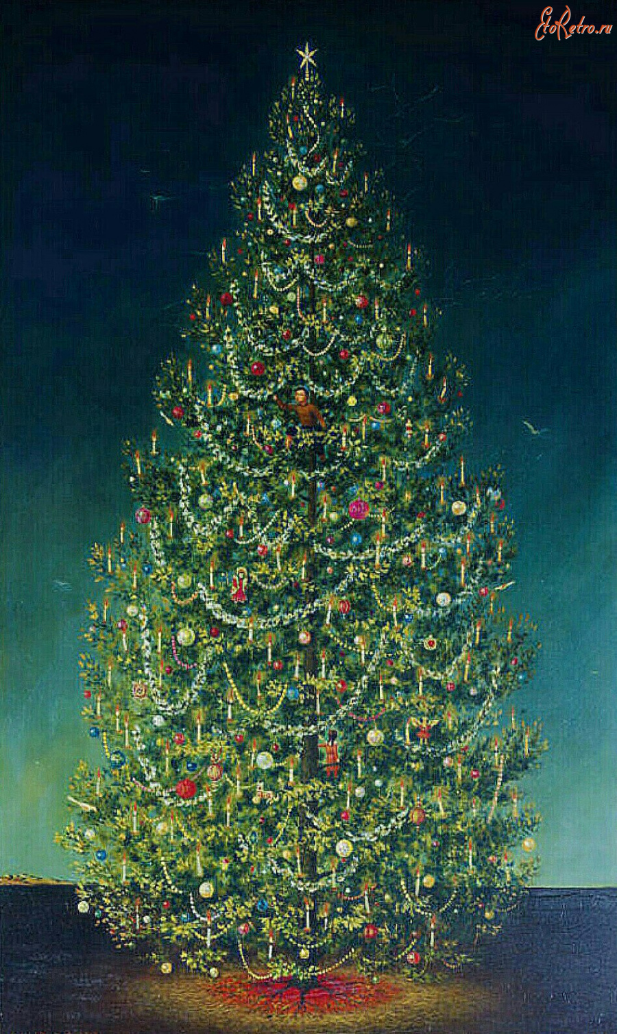 Картины - Филипп Кэмпбелл Кёртис. Рождественская ёлка