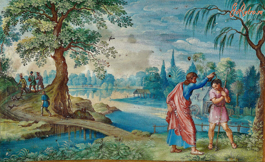 Картины - Фридрих Брентель I. Сцена крещения