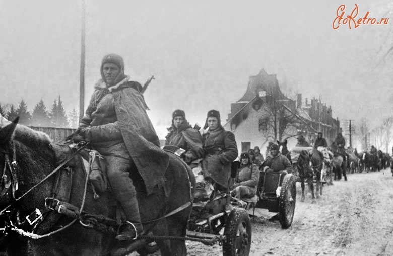 Калининградская область - Город Велау-Знаменск 23 февраля 1945 года.