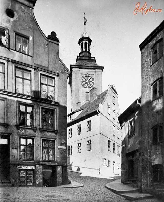 Калининград - Калининград (до 1946 г. Кёнигсберг). Кирхофштрассе вид на башню кирхи Лёбенихт.